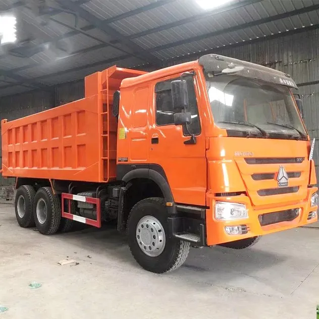 HOWO 10 Wheels Used Dump Truck 371HP Heavy Duty Export